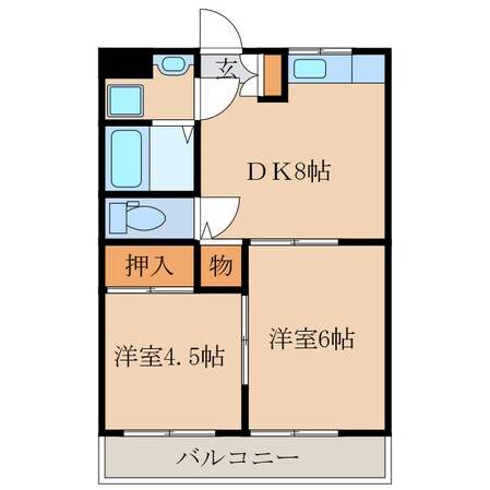 パークヒル古前城の物件間取画像